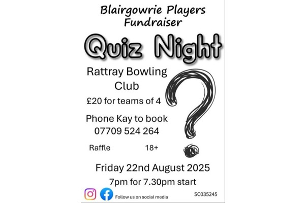 Blairgowrie Players Fundraising Quiz Night